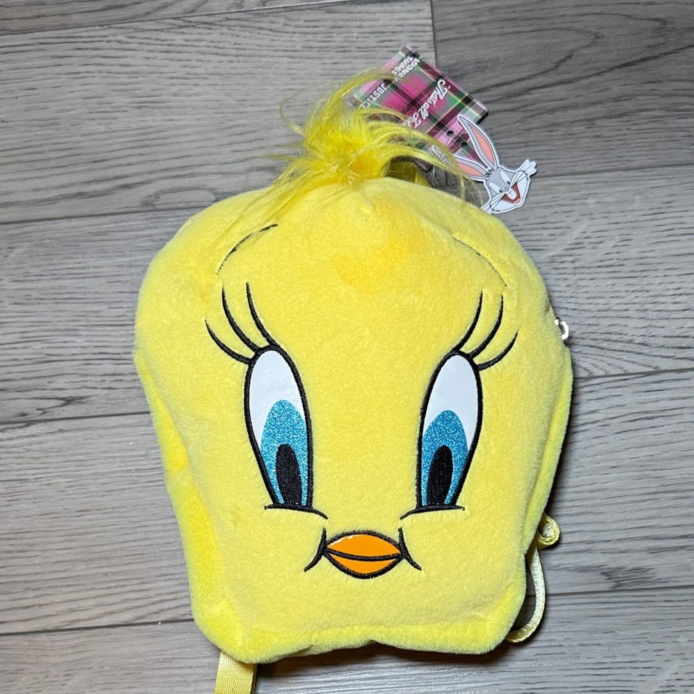 NEW! Justice Tween's Looney Tunes Tweety Mini Backpack, Yellow